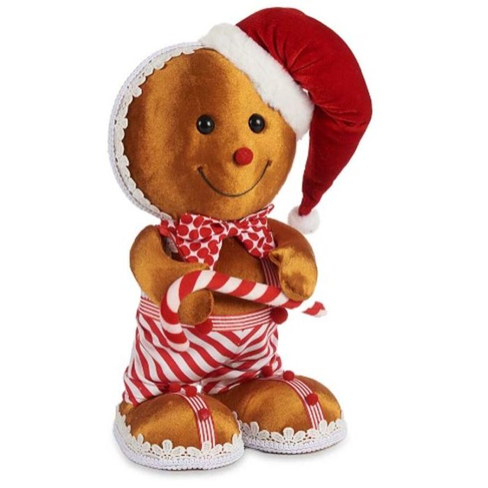 Figura Decorativa Galleta Marrón Rojo Poliestireno 19 x 33 x 15 cm (4 Unidades) 1