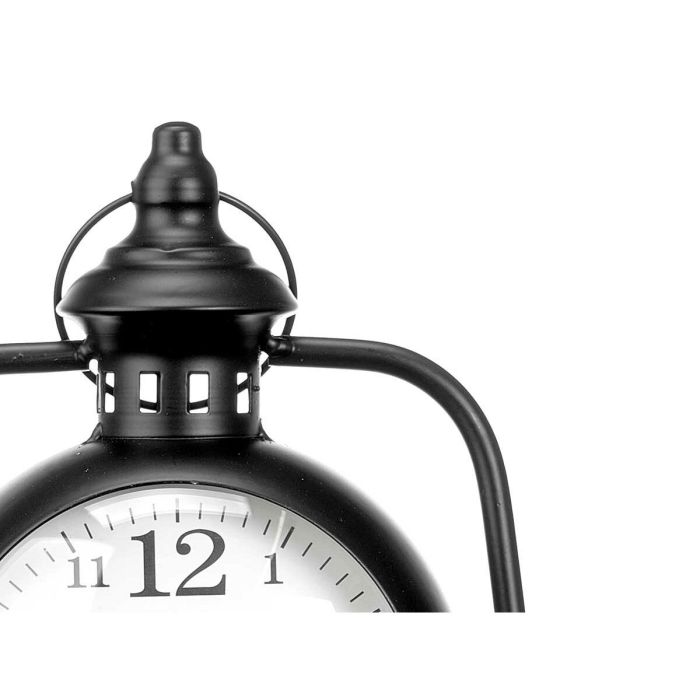 Reloj de Mesa Lámpara Negro Metal 17 x 25 x 11,3 cm (4 Unidades) 1