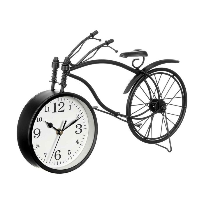 Reloj de Mesa Bicicleta Negro Metal 36 x 22 x 7 cm (4 Unidades) 2