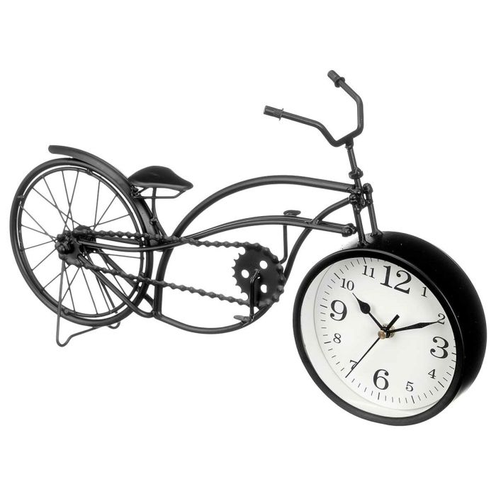 Reloj de Mesa Bicicleta Negro Metal 42 x 24 x 10 cm (4 Unidades) 2