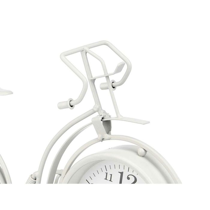 Reloj de Mesa Bicicleta Blanco Metal 33 x 22,5 x 4,2 cm (4 Unidades) 1