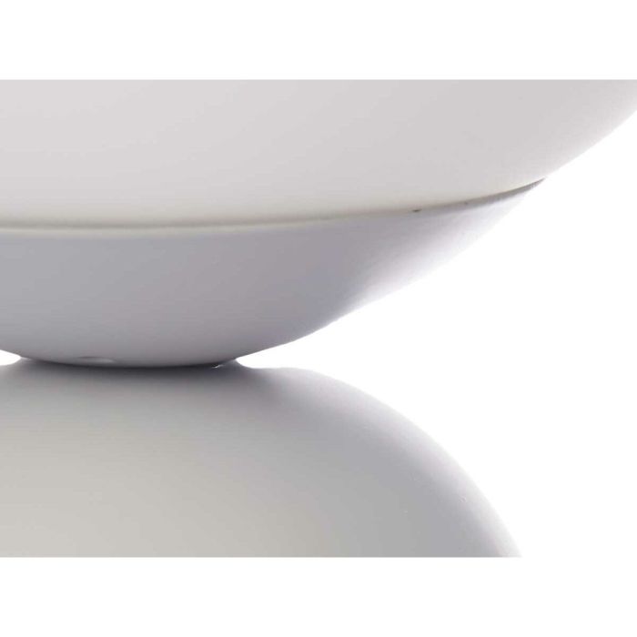 Lámpara de mesa Bola 40 W Blanco Gris Cerámica 15 x 28,5 x 15 cm (4 Unidades) 1