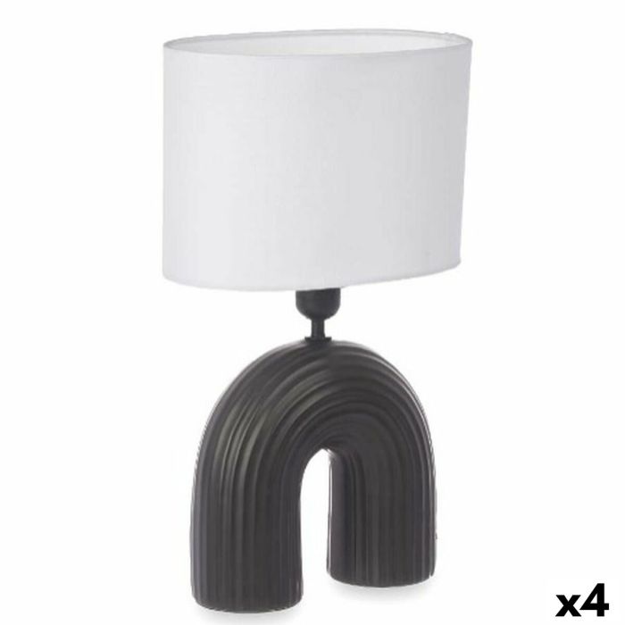 Lámpara de mesa Puente 60 W Negro Cerámica 26 x 41 x 15,5 cm (4 Unidades) Lámpara de mesa Puente 60 W Negro Cerámica 26 x 41 x 15,5 cm (4 Unidades)