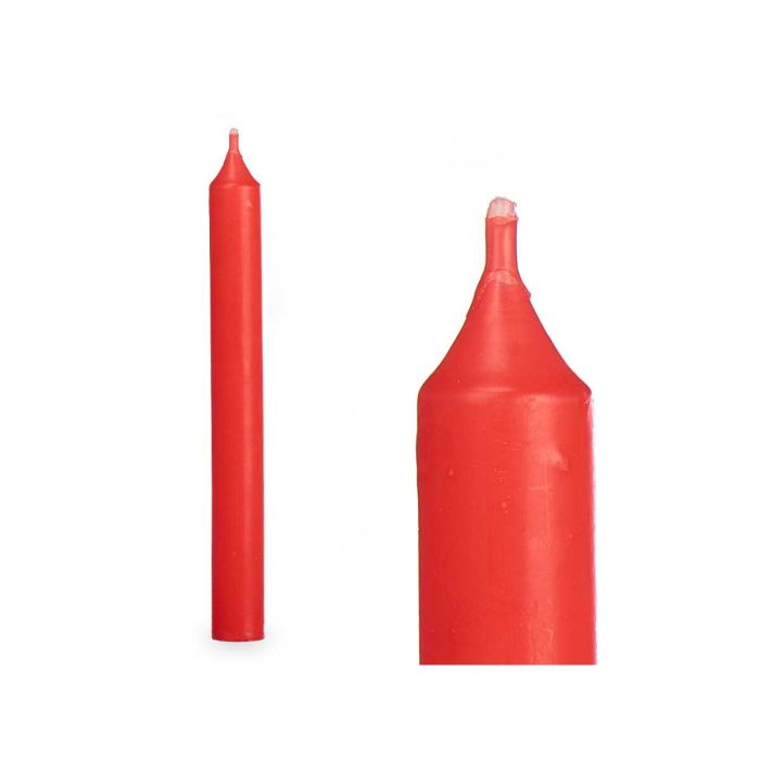 Set de Velas Rojo 2 x 2 x 20 cm (12 Unidades) 3