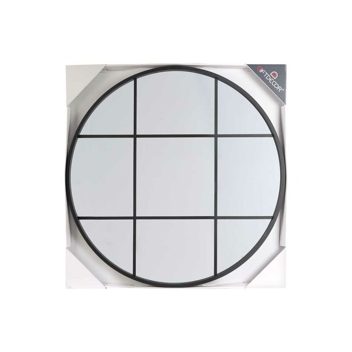 Espejo de pared Ventana Negro Poliestireno 80 x 80 x 3 cm (3 Unidades) 1