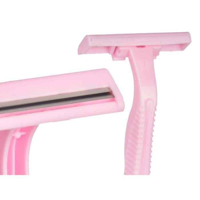 Maquinillas de Afeitar Desechables Rosa Metal Plástico (30 unidades) 1