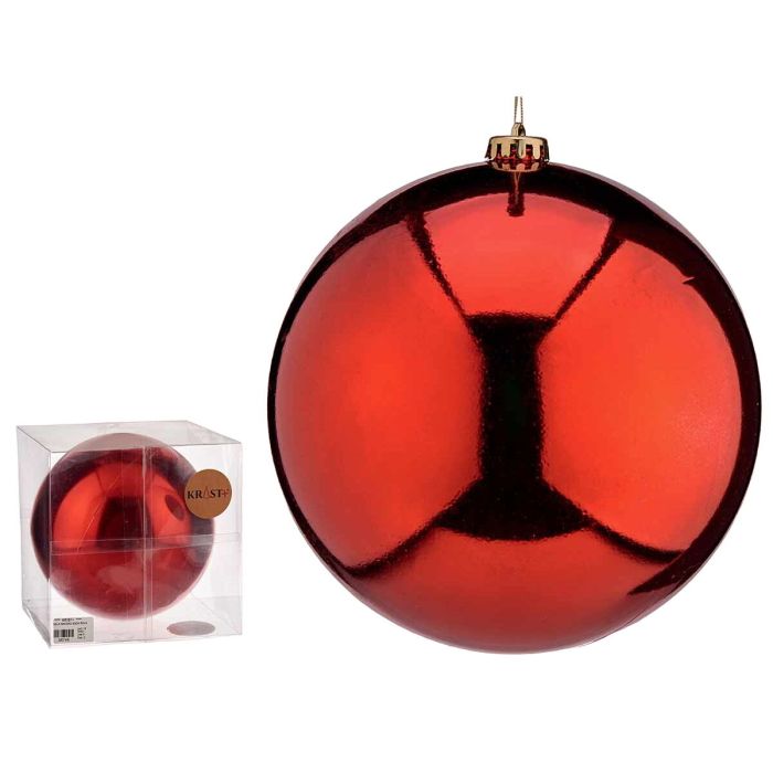 Bola de Navidad Rojo Plástico 20 x 21 x 20 cm (12 Unidades) 2 Bola de Navidad Rojo Plástico 20 x 21 x 20 cm (12 Unidades) 2