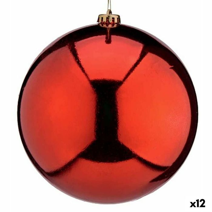 Bola de Navidad Rojo Plástico 20 x 21 x 20 cm (12 Unidades) Bola de Navidad Rojo Plástico 20 x 21 x 20 cm (12 Unidades)