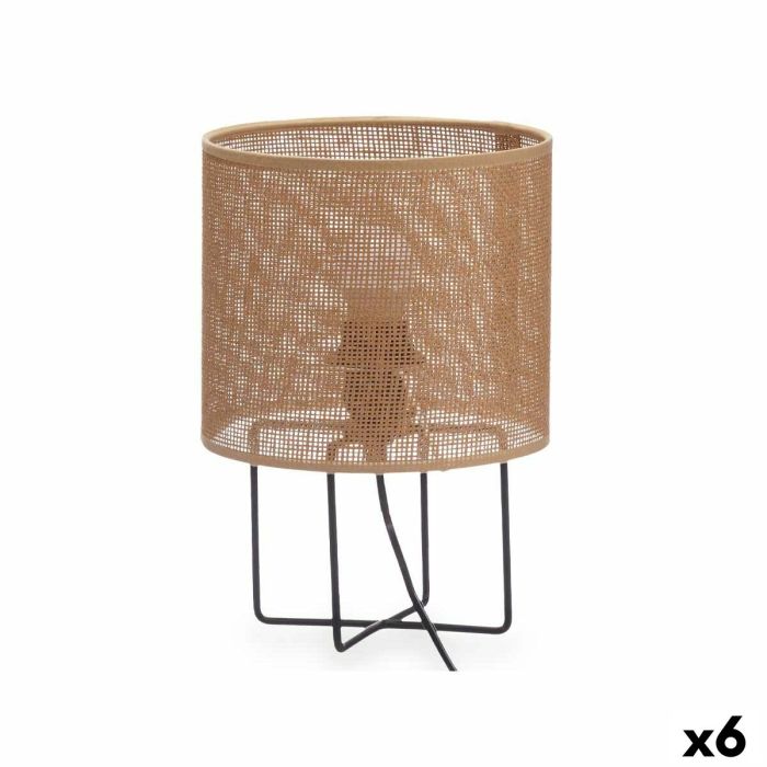Lámpara de mesa Marrón Metal Plástico 20 x 28 x 20 cm (6 Unidades) Lámpara de mesa Marrón Metal Plástico 20 x 28 x 20 cm (6 Unidades)