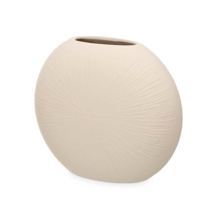 Jarrón Beige Cerámica 29 x 26 x 11 cm (4 Unidades) Circular 3