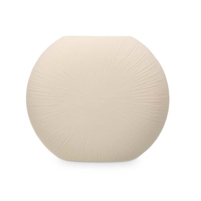 Jarrón Beige Cerámica 29 x 26 x 11 cm (4 Unidades) Circular 2