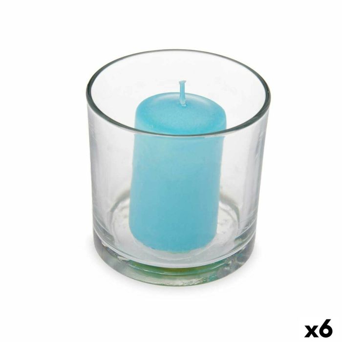 Vela Perfumada 10 x 10 x 10 cm (6 Unidades) Vaso Océano