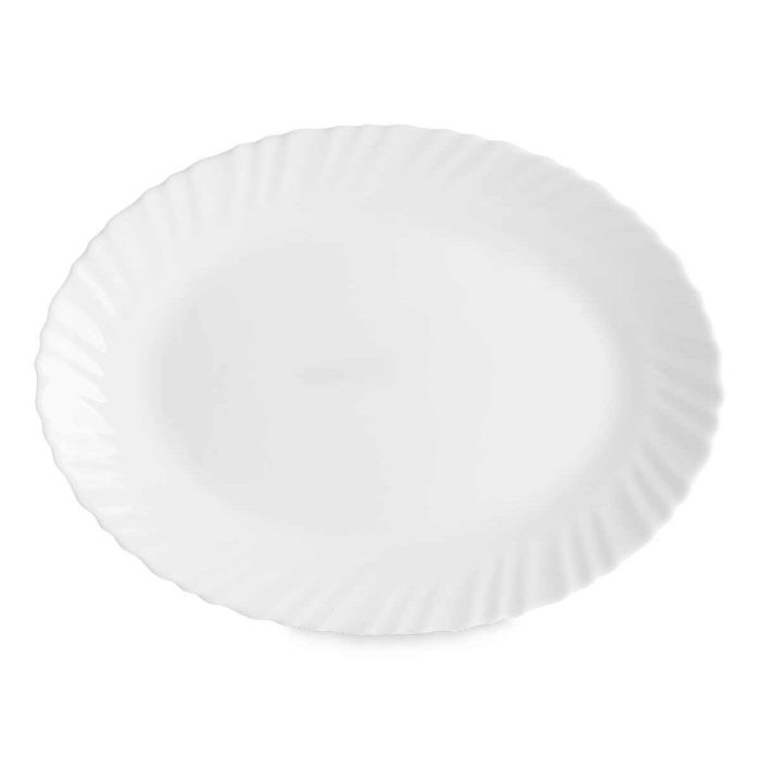 Fuente de Cocina Blanco Vidrio 34 x 2,5 x 25 cm (18 Unidades) 2