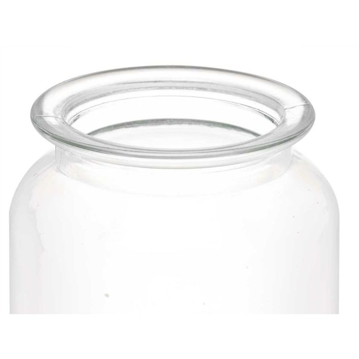 Tarro Transparente Vidrio 600 ml (12 Unidades) Con Tapa 1