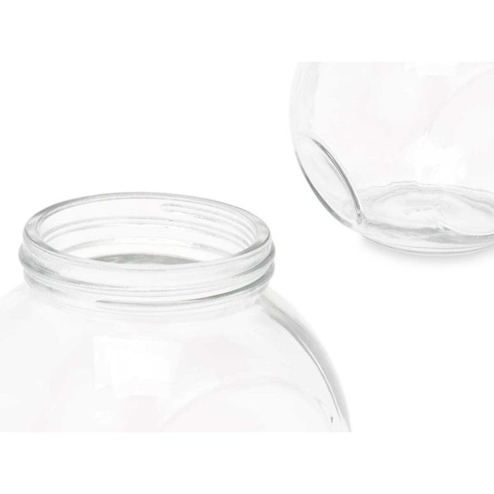 Tarro de galletas Transparente Vidrio 460 ml (36 Unidades) Con Tapa Inclinable 1