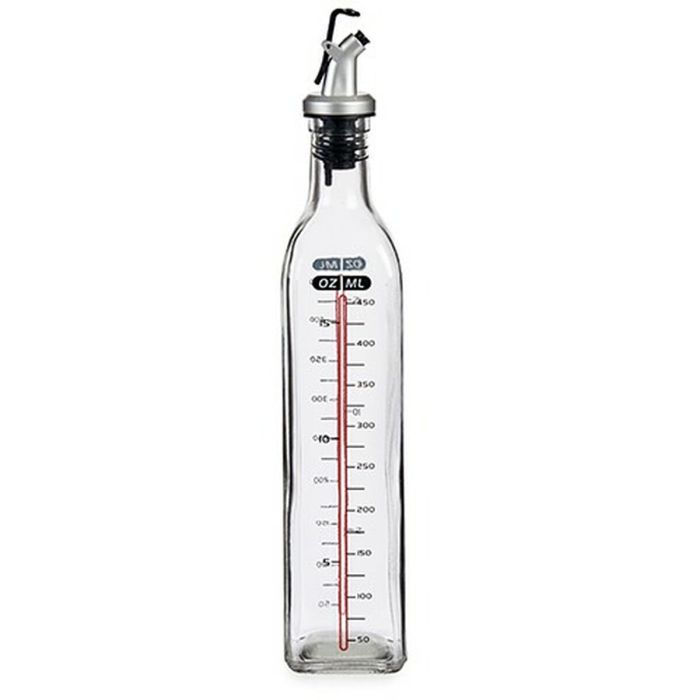 Aceitera Transparente Vidrio 500 ml (24 Unidades) Medidor 1