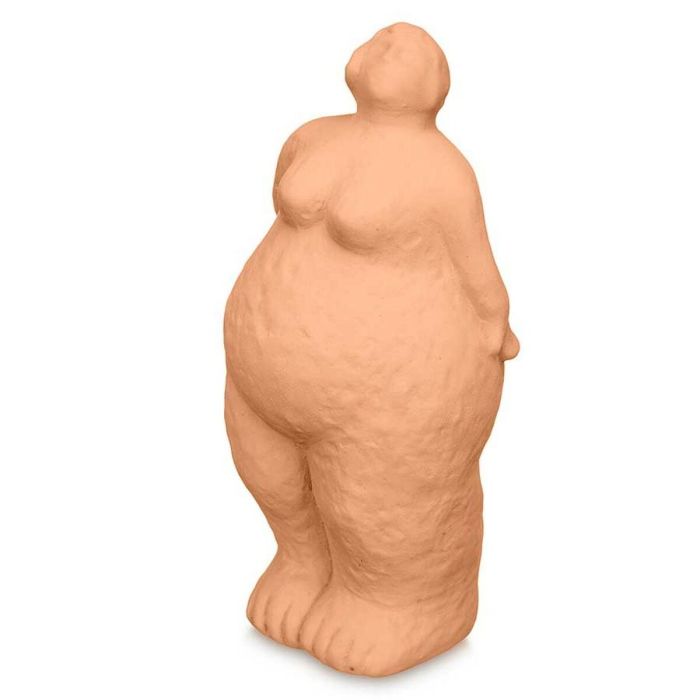 Figura Decorativa Naranja Dolomita 14 x 34 x 12 cm (6 Unidades) Mujer De pie 2