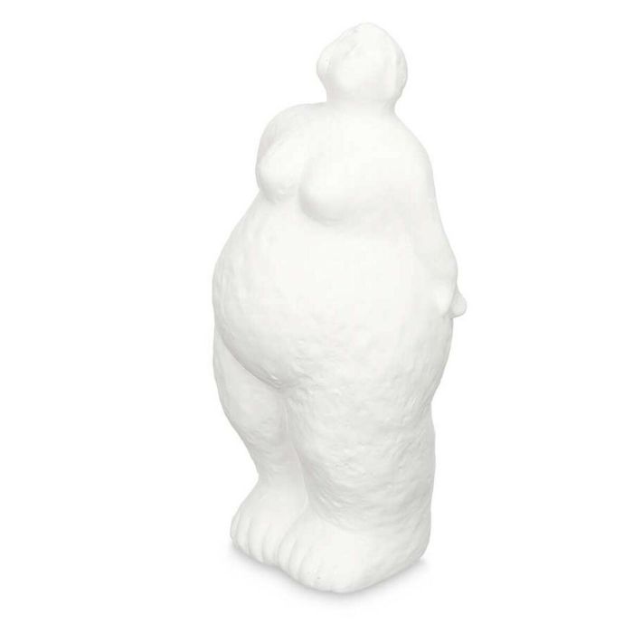 Figura Decorativa Blanco Dolomita 14 x 34 x 12 cm (6 Unidades) Mujer De pie 2