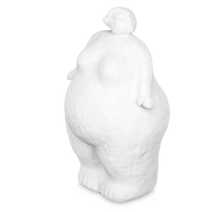 Figura Decorativa Blanco Dolomita 14 x 25 x 11 cm (6 Unidades) Mujer De pie 1