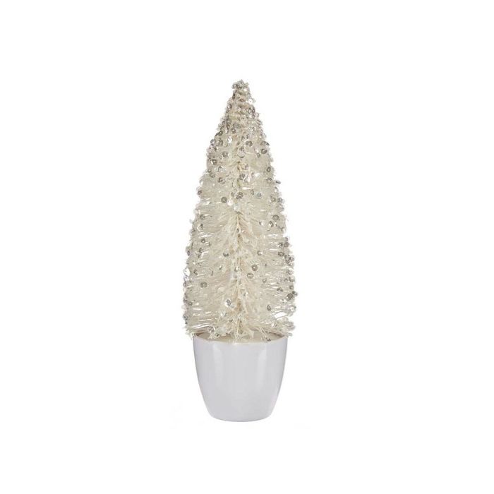 Árbol de Navidad Blanco Brillantes 9 x 28 x 9 cm Pequeño (6 Unidades) 1 Árbol de Navidad Blanco Brillantes 9 x 28 x 9 cm Pequeño (6 Unidades) 1