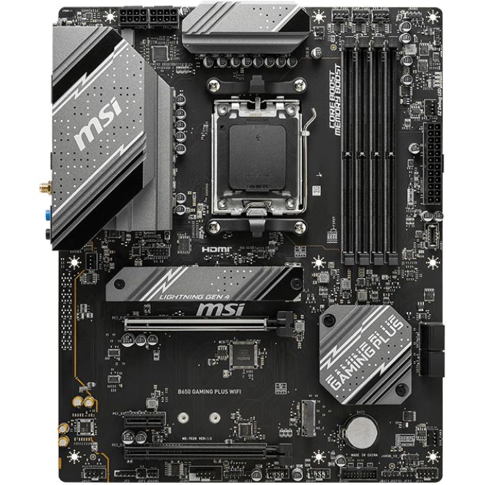 MSI Placa Base B650 GAMING PLUS WiFi ATX para AMD Zócalo AM5 DDR5 con WiFi 6 1