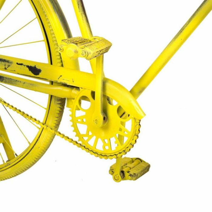 Recibidor Alexandra House Living Bike Amarillo Hierro Madera de mango 46 x 93 x 187 cm 3