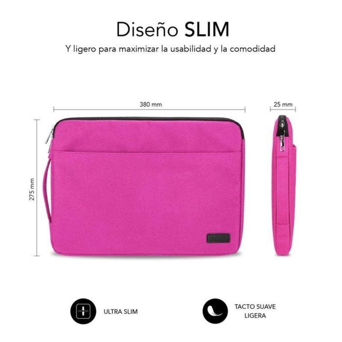SUBBLIM Maletin Urban Laptop Sleeve 13,3-14" Pink 10