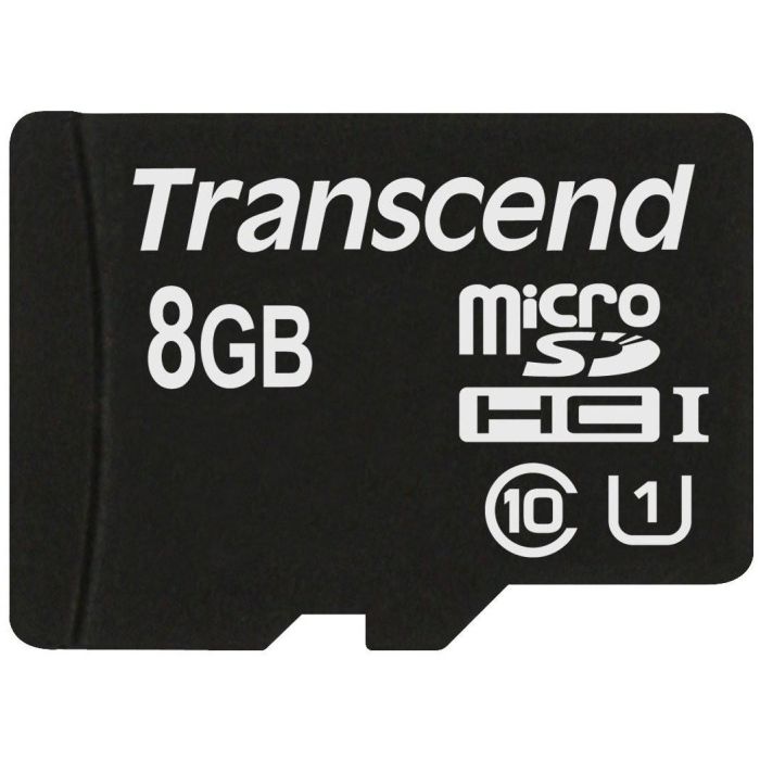 Transcend Tarjeta MicroSDHC 8GB UHS-I Clase 10 con Adaptador SD