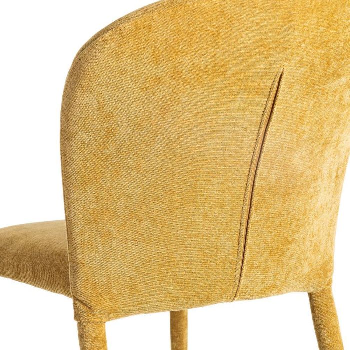 Silla Apilable Mostaza Tejido Salón 50 X 61 X 82 cm