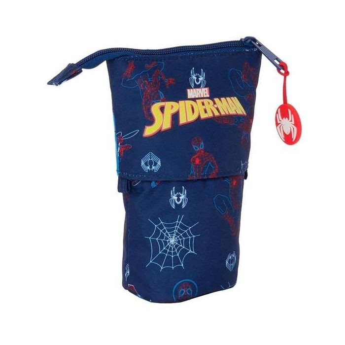 Estuche Cubilete Spider-Man Neon Azul marino 8 x 19 x 6 cm 1 Estuche Cubilete Spider-Man Neon Azul marino 8 x 19 x 6 cm 1