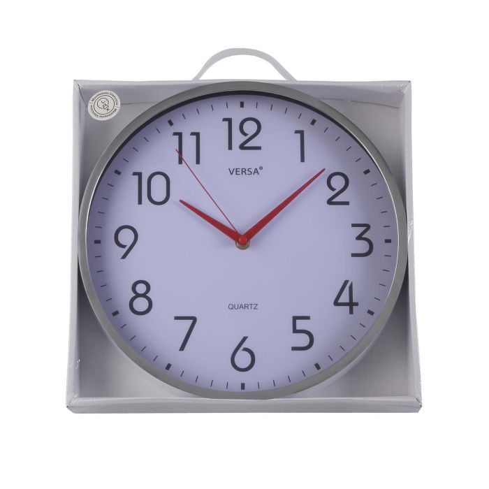 Reloj Pared Blanco 30Cm Versa (2 Unidades) 3 Reloj Pared Blanco 30Cm Versa (2 Unidades) 3