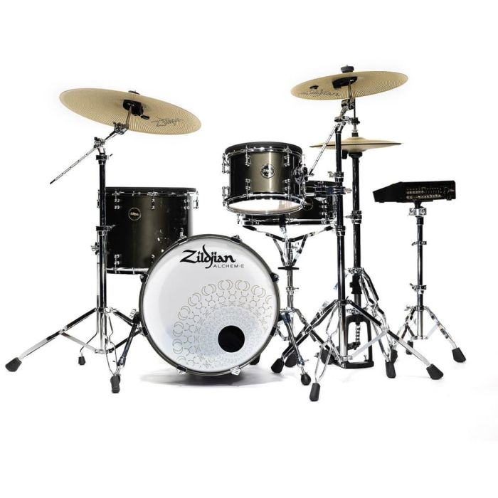 Zildjian Alchem-E Gold Batería Electrónica con Platos E-FAMILY y Módulo E-VAULT para Experiencia Inmersiva Realista