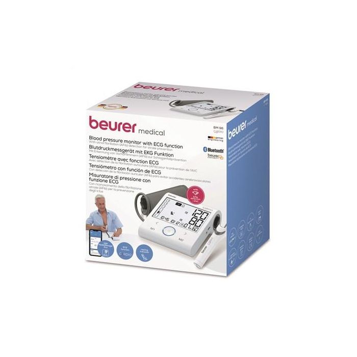 Beurer BM-96 Tensiómetro de Brazo con Función ECG y Bluetooth 11 Beurer BM-96 Tensiómetro de Brazo con Función ECG y Bluetooth 11