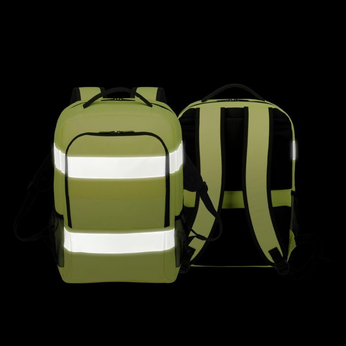 Dicota Backpack HI-VIS Base 24 litre yellow 7