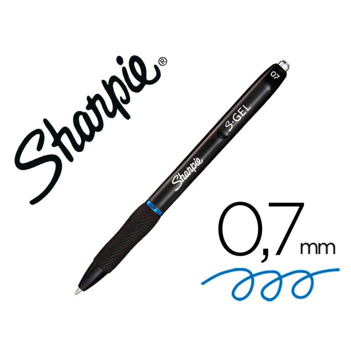 Bolígrafo Sharpie Azul 0,7 mm (12 Unidades)