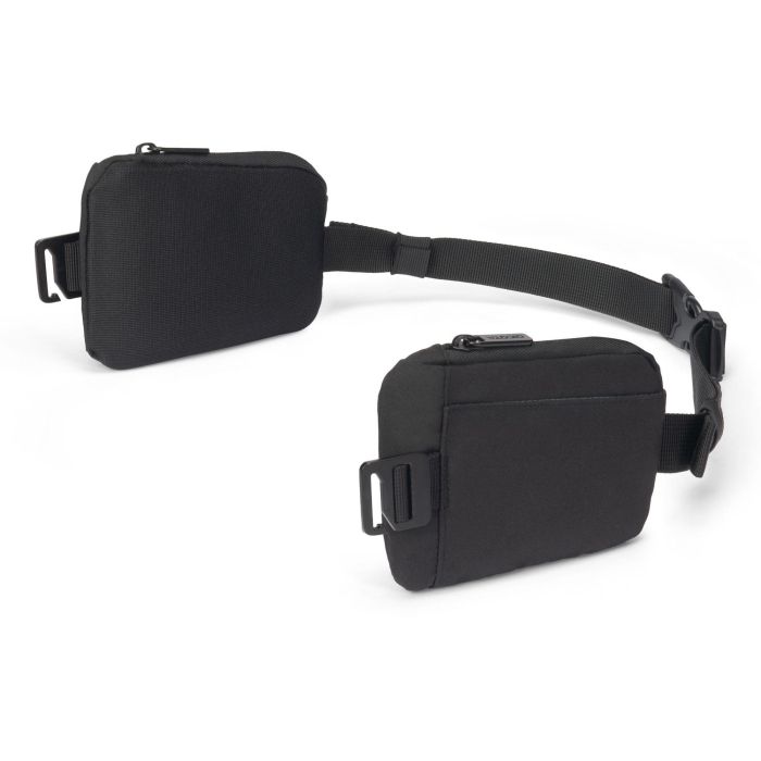 DICOTA D32157-RPET Cinturón para Mochila de Poliéster Negro - Compatible con COMPANION, SEEKER II