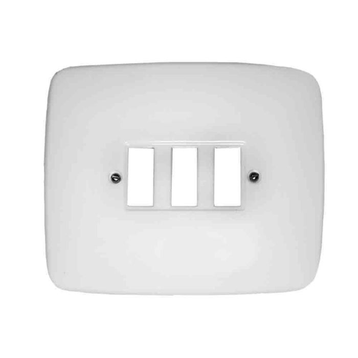 Solera Placa 3 elementos Estrella 422 Blanco Polipropileno Empotrar 139 x 115 mm 0 Solera Placa 3 elementos Estrella 422 Blanco Polipropileno Empotrar 139 x 115 mm 0