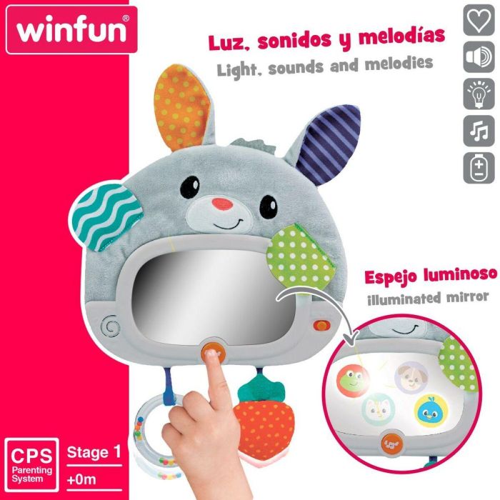 Juguete de bebé Winfun Conejo 25 x 35 x 2,5 cm (4 Unidades) 5