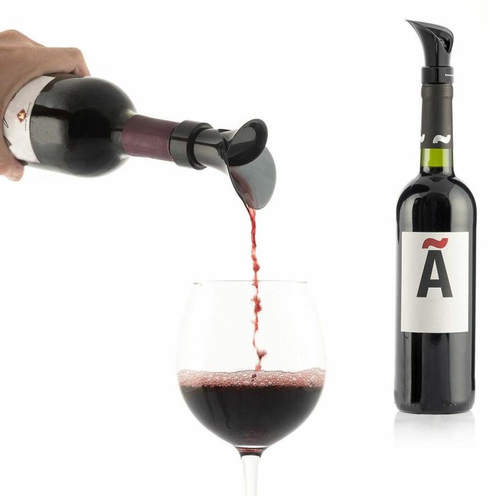 Pack Sacacorchos Eléctrico para Botellas de Vino y Tapón Dispensador Aireador de Vino 2 en 1 InnovaGoods 7