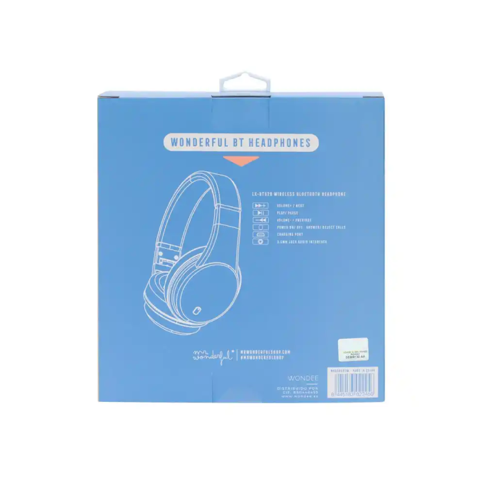 Mr Wonderful Auriculares Bluetooth Always Good Vibes Inalámbricos con Micrófono y Diadema Ajustable Compatibles con Móviles y Consolas 9