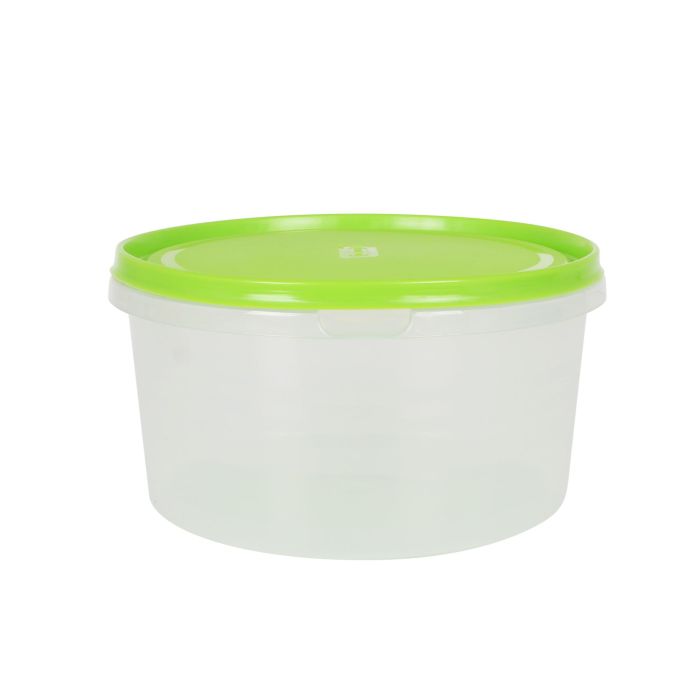 Inde Fiambrera Redonda 2L Colores 19x19x10 cm (12 Unidades)