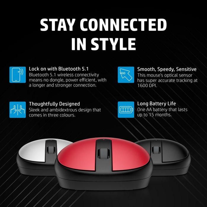 HP 240 Pike Silver Bluetooth Mouse 12 HP 240 Pike Silver Bluetooth Mouse 12