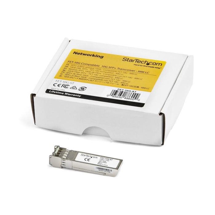 StarTech.com J9151D FET-10G Módulo Transceptor SFP+ 10GbE 10GBase-USR LC Multimodo 850nm hasta 100m Compatible HP y Cisco 4 StarTech.com J9151D FET-10G Módulo Transceptor SFP+ 10GbE 10GBase-USR LC Multimodo 850nm hasta 100m Compatible HP y Cisco 4