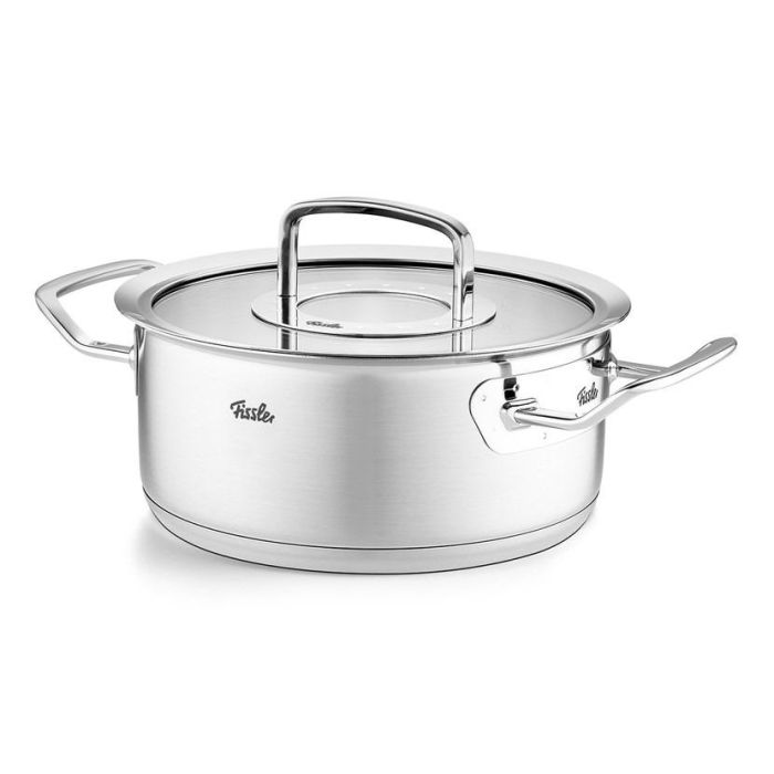 Fissler Profi Cacerola de 24 cm con tapa de cristal, apta para inducción, escala de medición - 08413924000/0 1 Fissler Profi Cacerola de 24 cm con tapa de cristal, apta para inducción, escala de medición - 08413924000/0 1