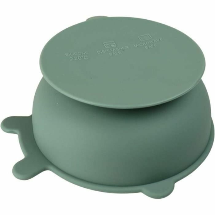 Thermobaby THE3023191605189 Ventosa de Silicona Verde Cactus Antideslizante e Irrompible 1