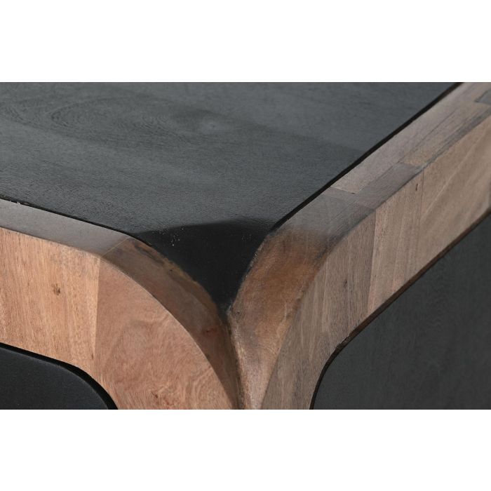 Aparador DKD Home Decor 177 x 38 x 75 cm Natural Negro Madera 2