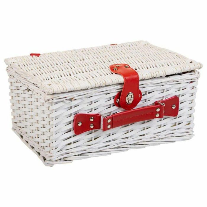 Cesta de Picnic Alexandra House Living Blanco Mimbre 8