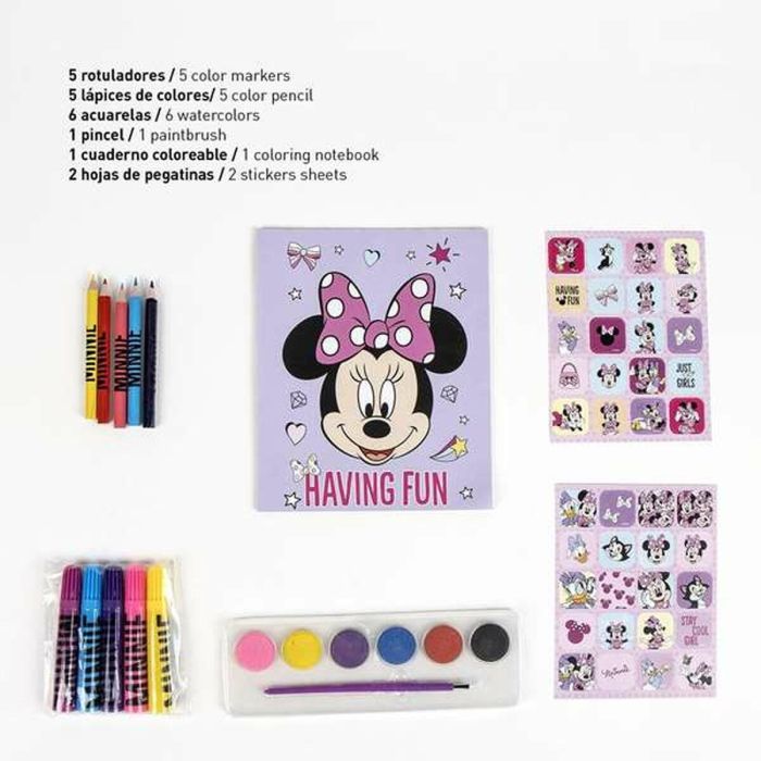 Coloreable mochila minnie 22.0 x 23.0 x 7.0 cm 3 Coloreable mochila minnie 22.0 x 23.0 x 7.0 cm 3