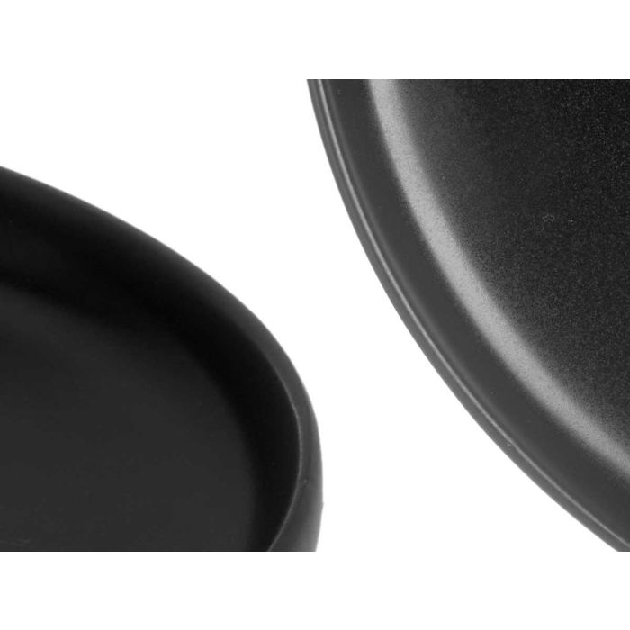 Plato Postre Gres Negro 20 cm Vessia - Cerámica (36 Unidades) 3 Plato Postre Gres Negro 20 cm Vessia - Cerámica (36 Unidades) 3