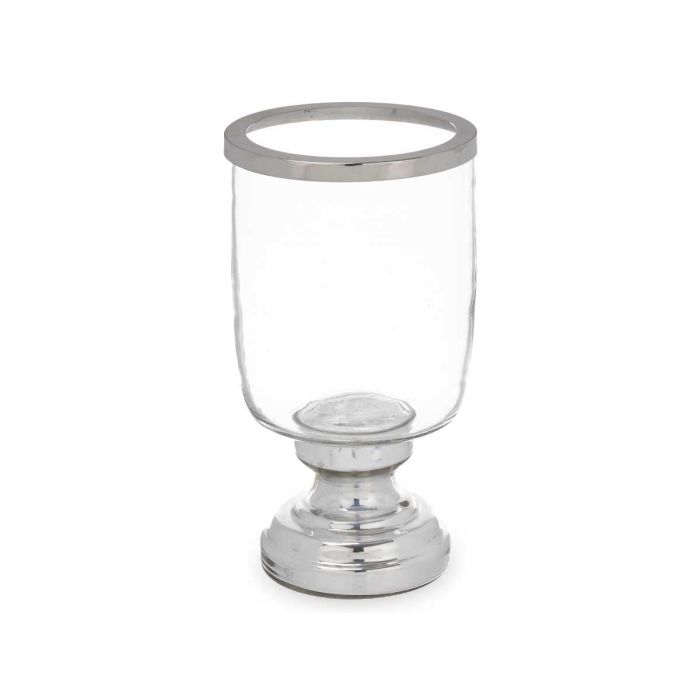 Portavelas Copa Mediana Plateada Giftdecor 13x23.5x13 cm Cristal y Acero (6 Unidades) 1 Portavelas Copa Mediana Plateada Giftdecor 13x23.5x13 cm Cristal y Acero (6 Unidades) 1